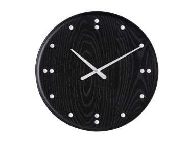 Wall clock by Finn Juhl for UN Building. Black 35 cm. New release.