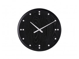 Wall clock by Finn Juhl for UN Building. Black 35 cm. New release.