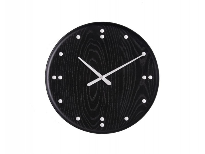 Wall clock by Finn Juhl for UN Building. Black 35 cm. New release.