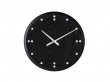 Wall clock by Finn Juhl for UN Building. Black 35 cm. New release.