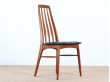 Mid-Century  modern scandinavian set of 4 teak chairs modele Eva  by Niels Koefoed. 