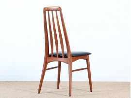 Mid-Century  modern scandinavian set of 4 teak chairs modele Eva  by Niels Koefoed. 