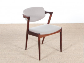 Mid-Century danish set of  8 Kai Kristiansen Rio rosewood chairs, model 42. 