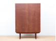 Mid-Century  modern scandinavian vitrine or bookcase in teak by Borge Mogensen