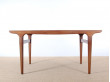 Mid-Century Modern Danish  dining table in teak  by Johannes Andersen 4/8 seats