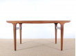 Table de repas scandinave 4/8 pers. en teck