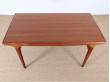 Table de repas scandinave 4/8 pers. en teck