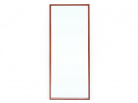 Miroir  scandinave mural en  teck