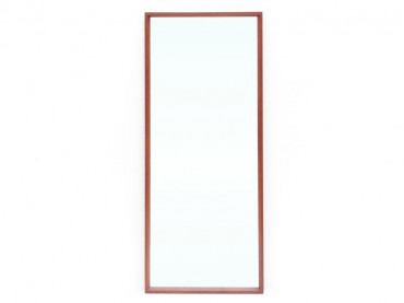 Miroir  scandinave mural en  teck