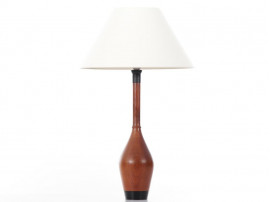 Mid-Century  modern scandinavian table lamp in solid teak.