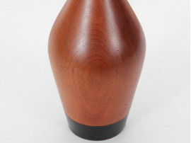 Mid-Century  modern scandinavian table lamp in solid teak.