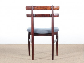 Mid-Century Modern Danish set of 4 chairs in Rio rosewood by Poul Hundevad