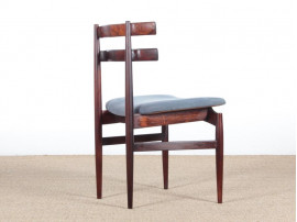 Mid-Century Modern Danish set of 4 chairs in Rio rosewood by Poul Hundevad