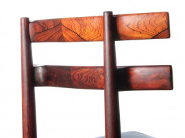 Mid-Century Modern Danish set of 4 chairs in Rio rosewood by Poul Hundevad