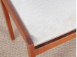 Paire de tabourets scandinaves ou repose-pied en teck