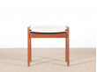 Paire de tabourets scandinaves ou repose-pied en teck