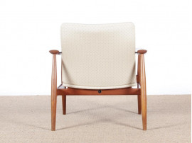 Mid century modern scandinavian pair of armchairs model 138 in teak by Finn Juhl