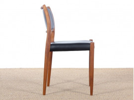 Mid-Century Modern Danish chair model 80  by Niels Møller, new edition