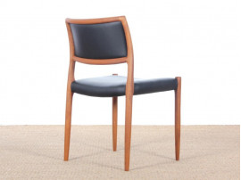 Mid-Century Modern Danish chair model 80  by Niels Møller, new edition