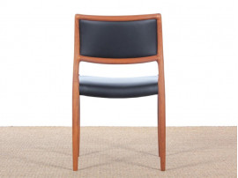 Mid-Century Modern Danish chair model 80  by Niels Møller, new edition