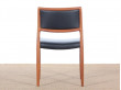 Mid-Century Modern Danish chair model 80  by Niels Møller, new edition