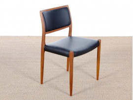 Mid-Century Modern Danish chair model 80  by Niels Møller, new edition