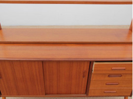 Mid-Century  modern scandinavian chest of drawers and shelves in teak