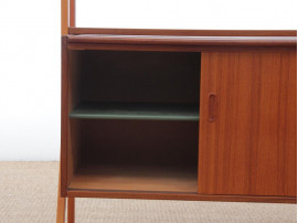 Secretaire-bibliotheque scandinave en teck