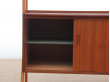 Secretaire-bibliotheque scandinave en teck