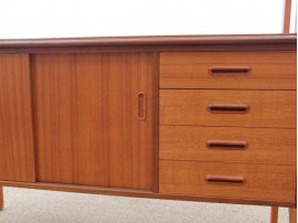 Mid-Century  modern scandinavian chest of drawers and shelves in teak