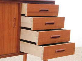 Mid-Century  modern scandinavian chest of drawers and shelves in teak