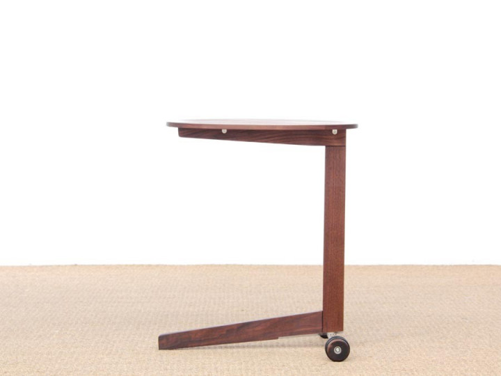 Mid-Century  modern scandinavian occasional table in walnut