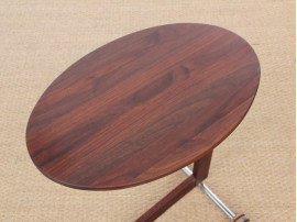 Mid-Century  modern scandinavian occasional table in walnut