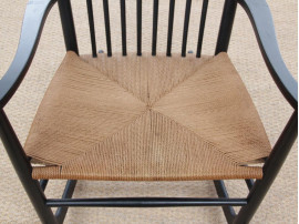 Mid-Century  modern scandinavian rocking chair model J16 by Hans Wegner for FDB