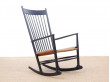 Rocking chair scandinave modèle J16, edition FDB