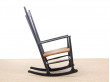 Mid-Century  modern scandinavian rocking chair model J16 by Hans Wegner for FDB