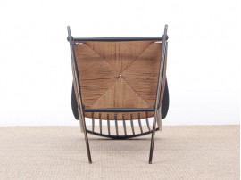 Mid-Century  modern scandinavian rocking chair model J16 by Hans Wegner for FDB