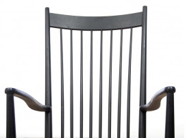 Mid-Century  modern scandinavian rocking chair model J16 by Hans Wegner for FDB