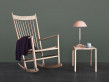 Mid-Century  modern scandinavian rocking chair model J16 by Hans Wegner for Fredericia. New edition