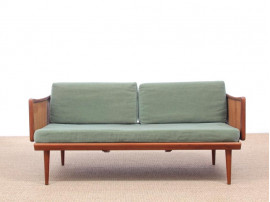 Mid-Century  modern scandinavian sofa 2 seats FD451 by Peter Hvidty & Orla Mølgaard Nielsen