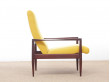 Fauteuil scandinave inclinable avec son repose pied