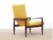 Fauteuil scandinave inclinable avec son repose pied