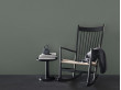 Mid-Century  modern scandinavian rocking chair model J16 by Hans Wegner for Fredericia. New edition