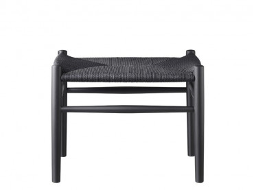 Tabouret scandinave modèle J83. Noir. Nouvelle Edition.