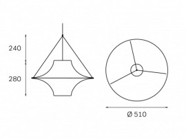 Suspension  modèle Lokki 500.  Nouvelle édition