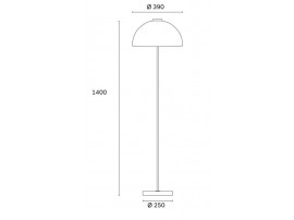 Lampadaire scandinave modèle Kupoli. 