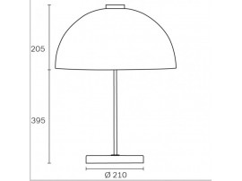 Lampe à poser scandinave modèle Kupoli. 