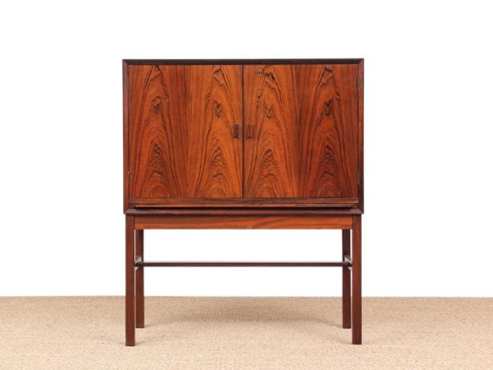 Cabinet bar scandinave en palissandre de Rio