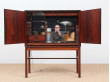 Cabinet bar scandinave en palissandre de Rio