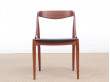 Mid-Century  modern scandinavian set of 6 dining chairs in teak by Johannes Andersen